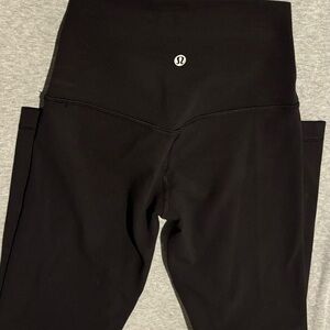 Lululemon crop black leggings size extra small